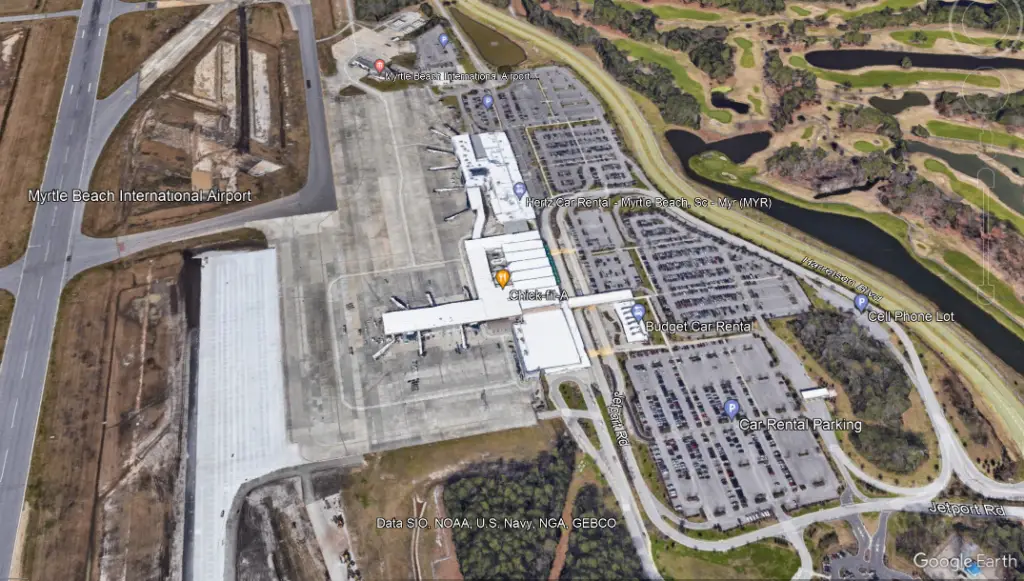 Biggest airport in SC - Myrtle Beach International Airport